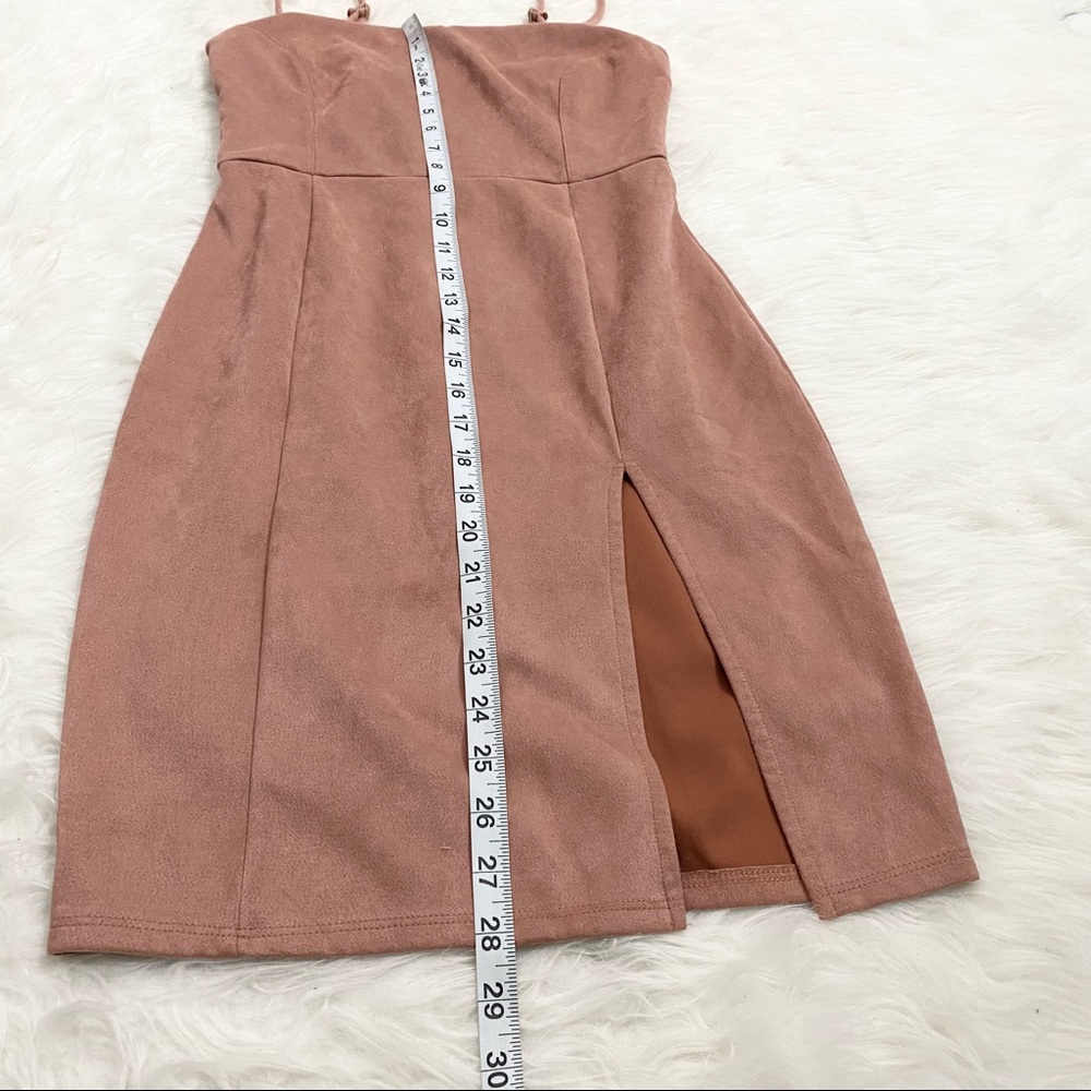 DONNA MIZANI Faux Suede Mini Dress - Picture 5 of 7